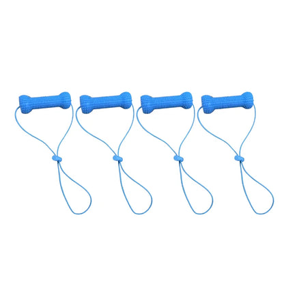 1/2/4PCS Pet Dental Care Chew Toy Silicone Dog Toothbrush Stick with Fixed Lanyard Interactive Tugging Toy for Dog Teeth Clean
