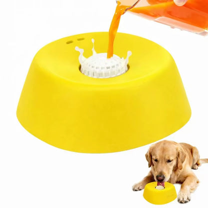 Slow Feeder Dog Bowl – Non-Slip Lick Mat for Treats, Bone Broth, Yogurt & Ice Cream