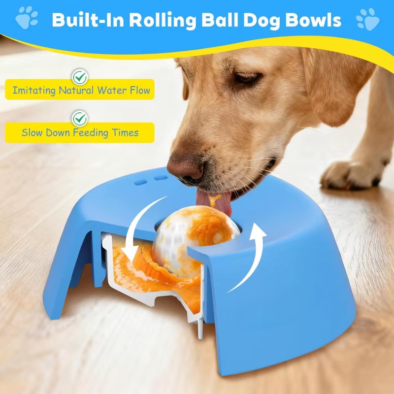 Slow Feeder Dog Bowl – Non-Slip Lick Mat for Treats, Bone Broth, Yogurt & Ice Cream
