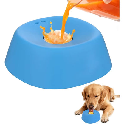 Slow Feeder Dog Bowl – Non-Slip Lick Mat for Treats, Bone Broth, Yogurt & Ice Cream